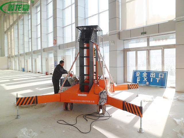 雙梯防旋轉高空作業升降機